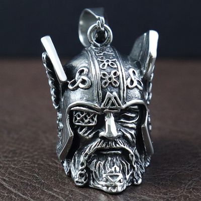 Pendentif cloche de guerrier Viking, Design Vintage, moto, vent nordique, cloche de gardien Odin, collier, cadeau, bijoux, accessoires, vente en gros
