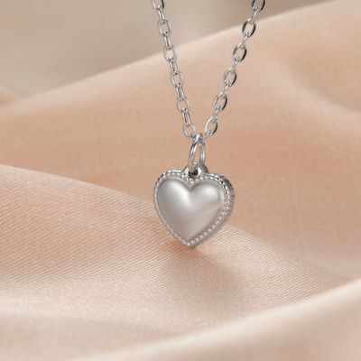 COOLTIME – collier en forme de cœur d&#39;amour pour femmes, ras du cou en acier inoxydable, tendance, minimaliste, bijoux de fête, cadeau, nouveau, 2025