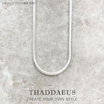 Collier chaîne serpent 3mm, Glam romantique, Bijoux à la mode, Style européen, Soul, Bijoux en argent Sterling 925, cadeau pour hommes et femmes