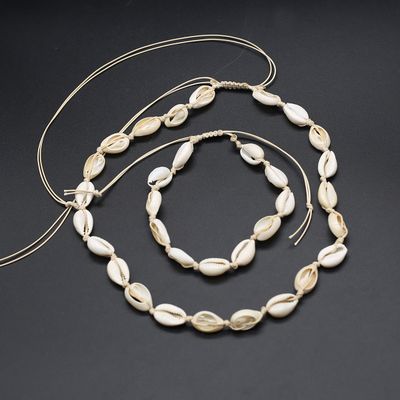 Ensemble de colliers et Bracelets de perles d&#39;eau douce naturelles, accessoires de bijoux charmants, décoration de vacances d&#39;été, cadeaux quotidiens, 1 ensemble