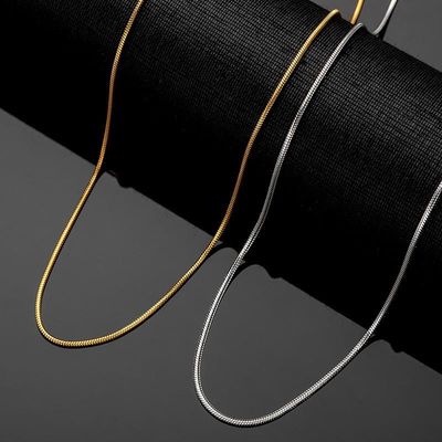 Hmeey serpent chaîne tour de cou en acier inoxydable collier minimaliste pour femmes homme bijoux cadeau de fête de mariage
