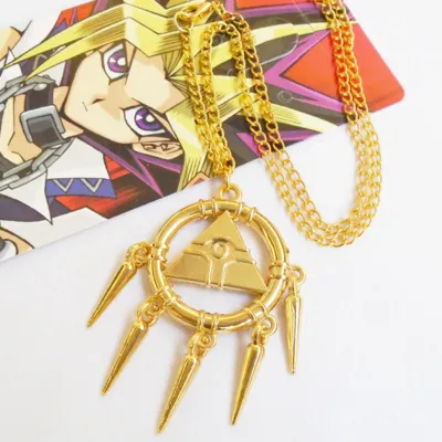 Yugi Mutou jeu populaire Anime collier pendentif bijoux pendentif Anime dessin animé mobile Joint bijoux entourant Cool pendentif