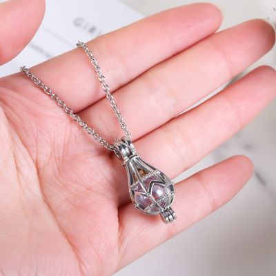 Collier d&#39;urne creuse pour cendres, médaillon d&#39;urne de déchirure ajourée, pendentif commémoratif d&#39;urne de crémation, bijoux commémoratifs, cadeaux