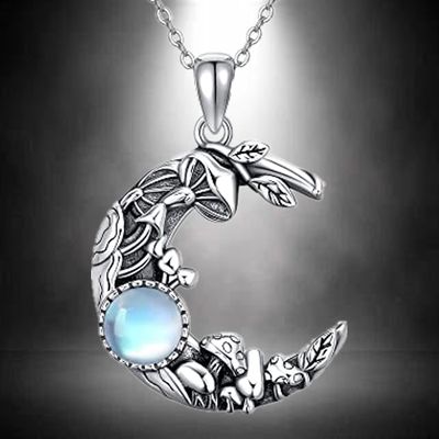 Mode bohème peinture huile opale lune pendentif collier colliers de fiançailles pour les femmes en acier inoxydable accessoires cadeau de fête