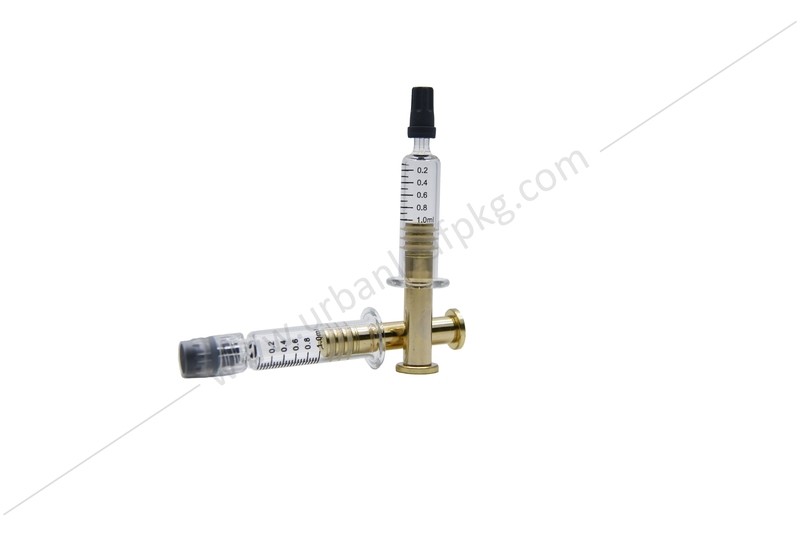 Metallic 1ml Distillate Glass Syringe