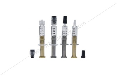 Metallic 1ml Distillate Glass Syringe