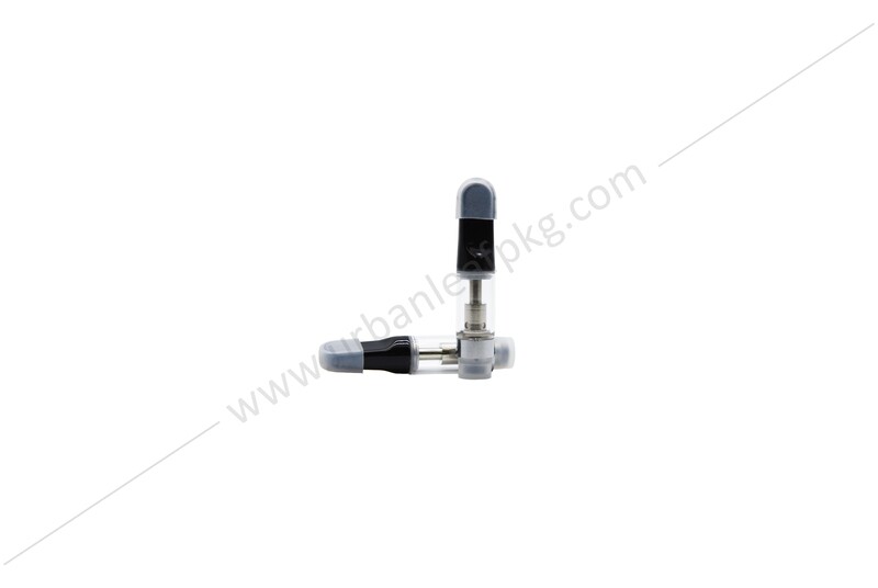 Standard 0.5ml Ceramic Atomizer Cartridge, Quantity: 100, Mouth Piece: Black, Oil Intake Hole: 1.5mm (Thin Distillate Oils / Added Terpene Diluted by up to 10-15% )