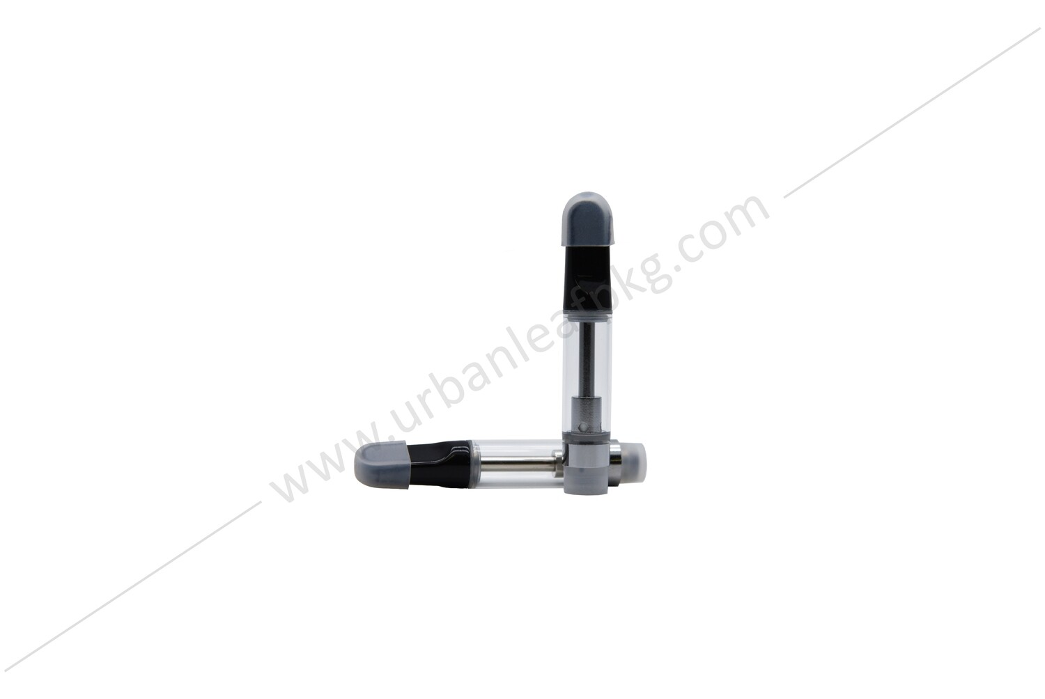 Standard 1ml Ceramic Atomizer Cartridge, Quantity: 100, Mouth Piece: Black, Oil Intake Hole: 1.5mm (Thin Distillate Oils / Added Terpene Diluted by up to 10-15% )