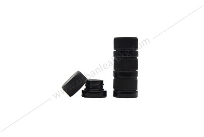 Small Child Resistant Twist Lid Black Glass Jar for Concentrates