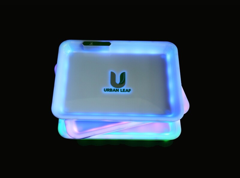 Urban Leaf LED Rolling Tray and Lids