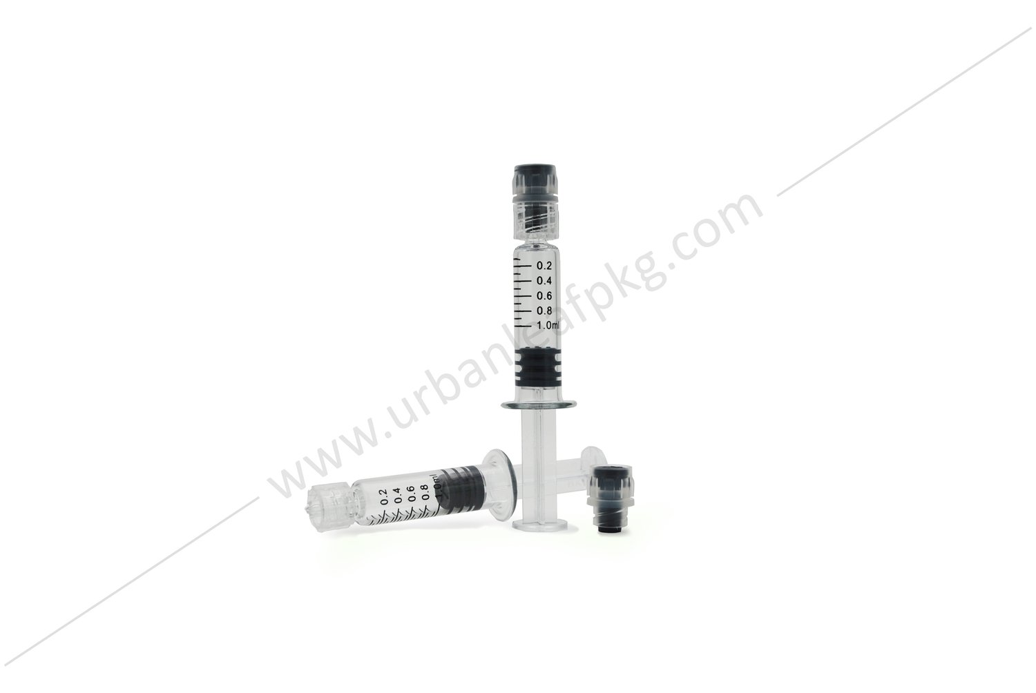 1ml Glass Luer Lock Distillate Syringe (100/pack)