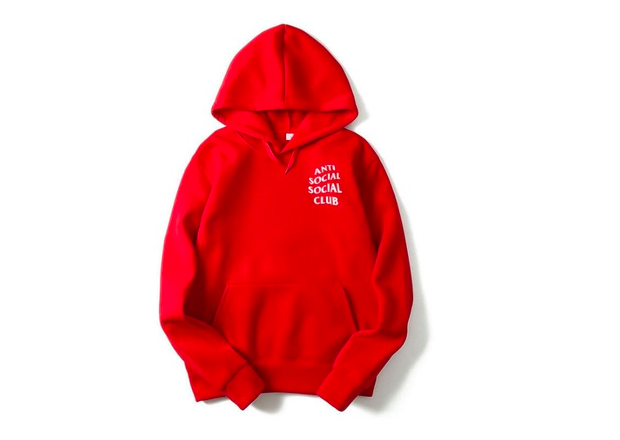 assc hoodie red