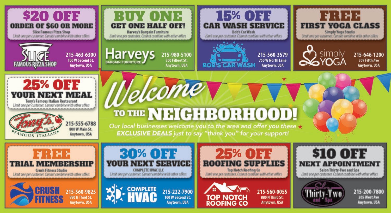 Welcome To The Neighborhood Mailer
