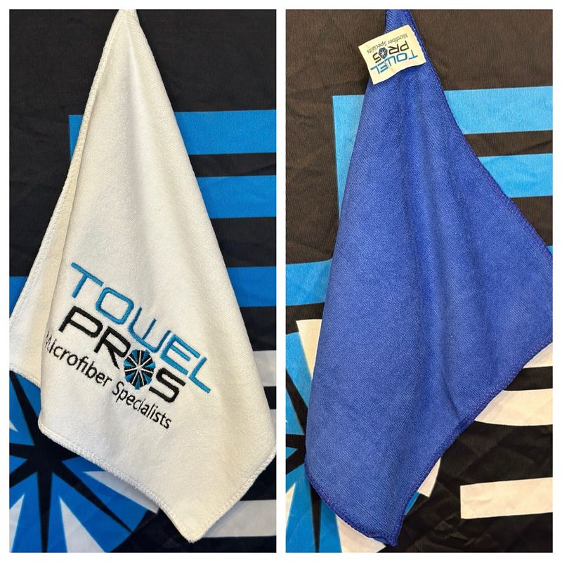 12x12 Embroidered Interior (white) OR 12x12 Extra Light Towel (Blue)