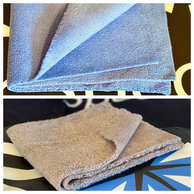 Edgeless All Purpose Towel 350 GSM 16x16” OR All Purpose Deluxe Towel Edgeless Dual Sided Long/Short Pile 400 GSM 16x16”