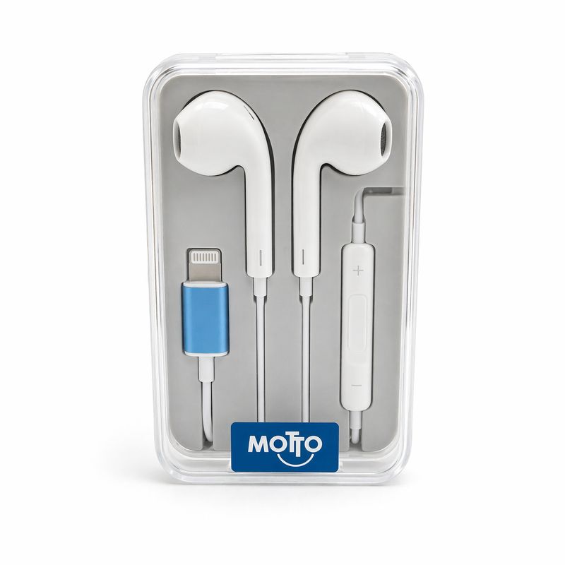 Motto Premium Lightning Earphones for iPhone (Wired Headphones)