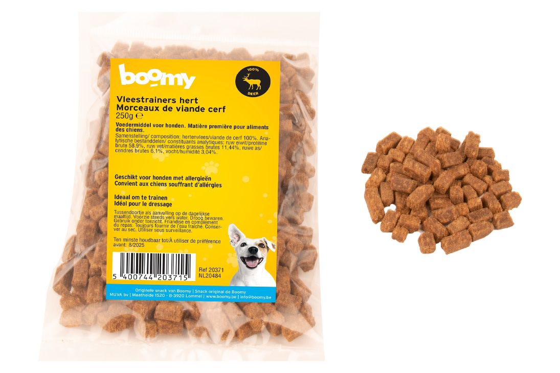 Boomy Vleestrainers Hert - 250 gr