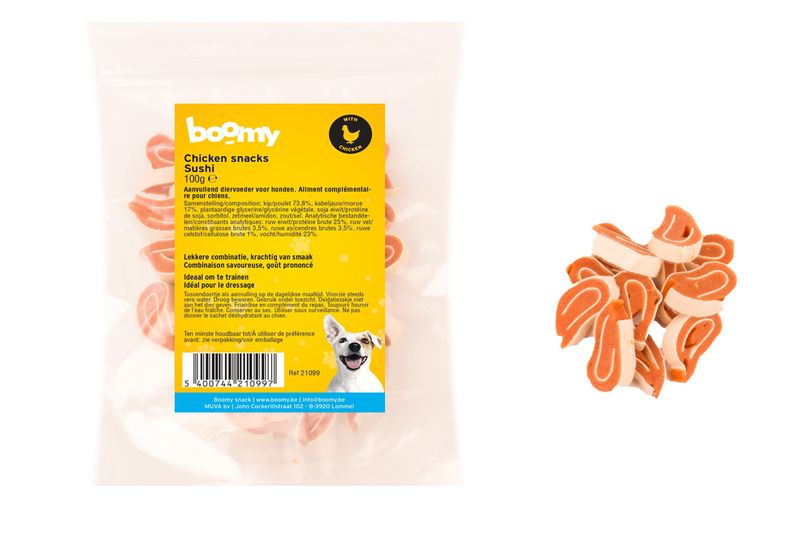 Boomy Chicken snacks sushi - 100 gr