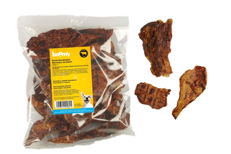 Boomy Rundvleesblokjes (runderlong) - 300 gr