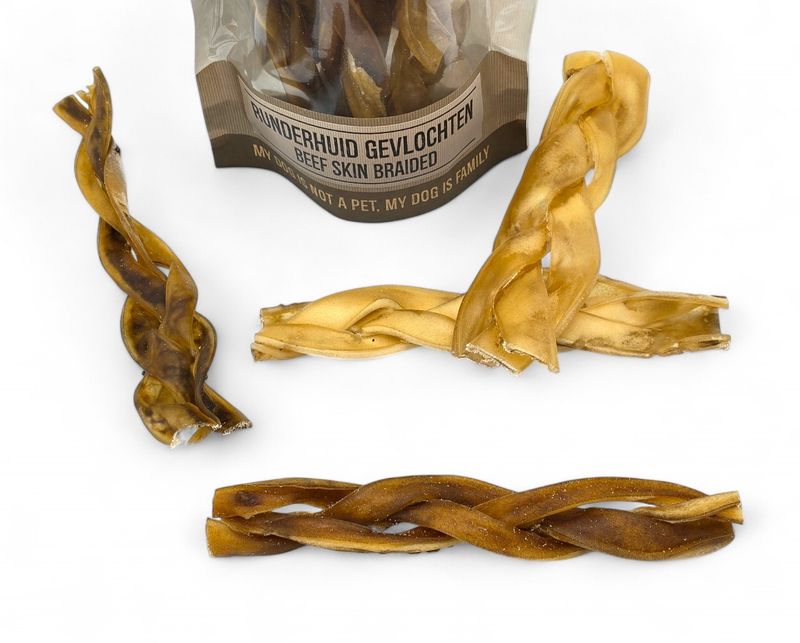 Canis Purus Runderhuid gevlochten - 250 gr