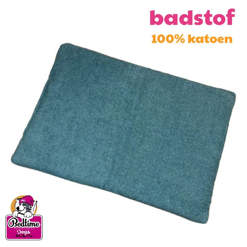 Badstof hondenkussen - Blauw