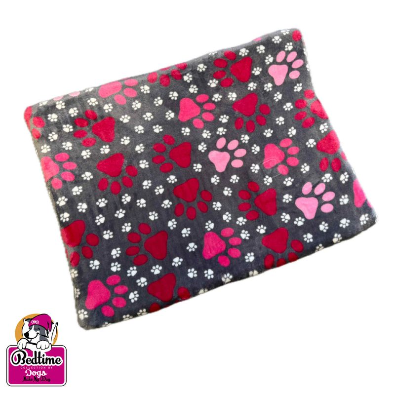 hondenkussen - Antraciet met fuchsia poten