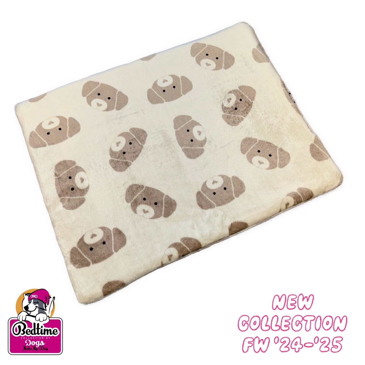 hondenkussen - Hartenhondjes beige / wit