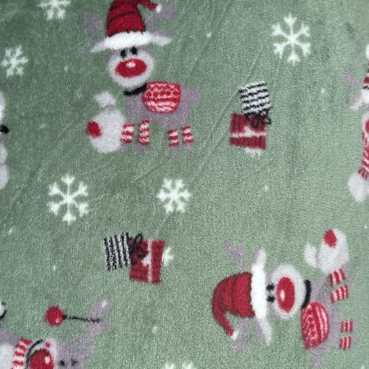 hondenkussen - Kerst rendier groen