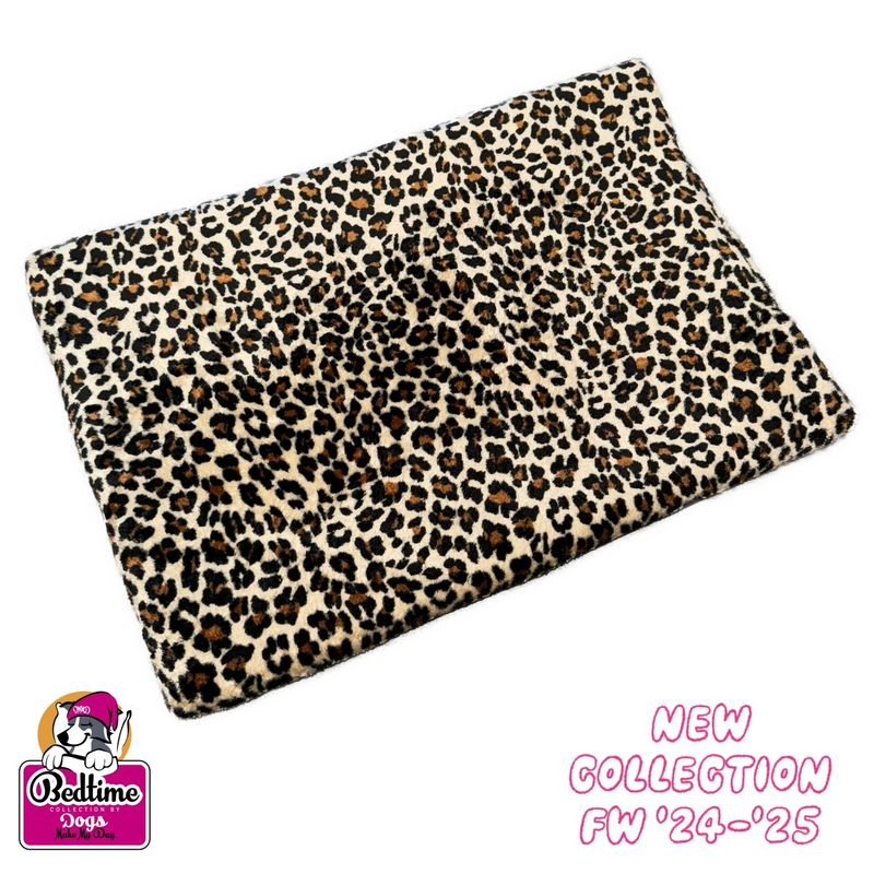 hondenkussen - Leopard roest