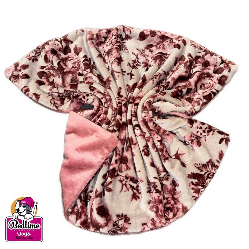 hondendeken - Classic roses pink / pink