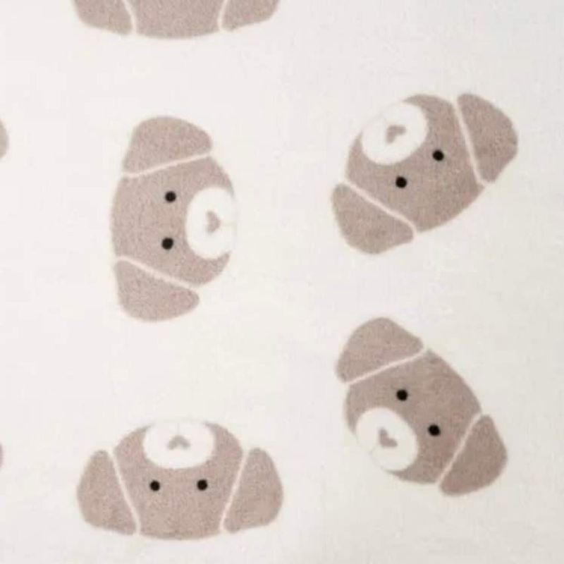 hondendeken - Hartenhondjes beige / wit
