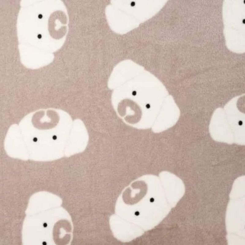 hondendeken - Hartenhondjes wit / beige