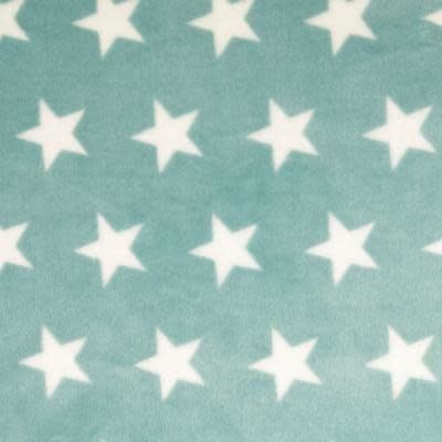 hondendeken - Mint met witte sterren