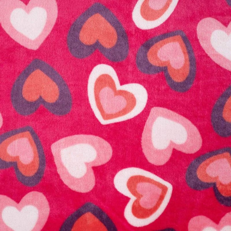 hondendeken - Multi harten fuchsia