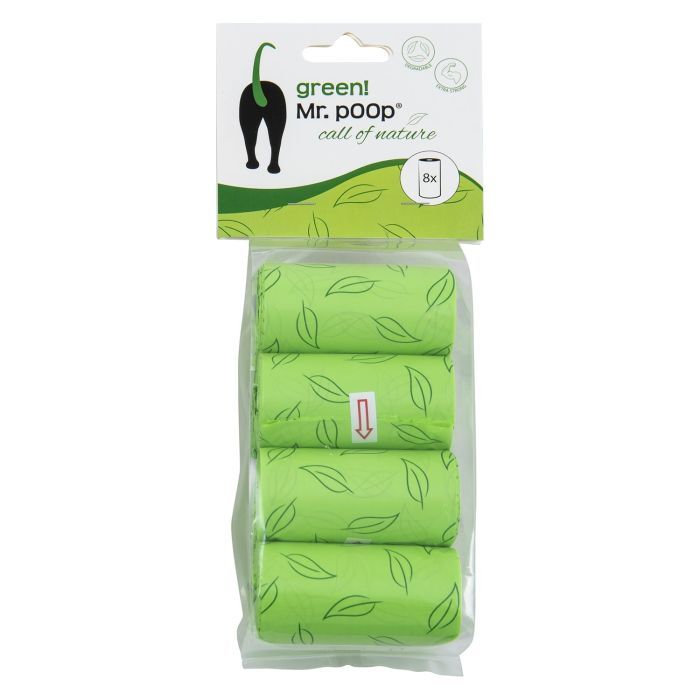 Mr. Poop poepzakjes green! - 8 rollen