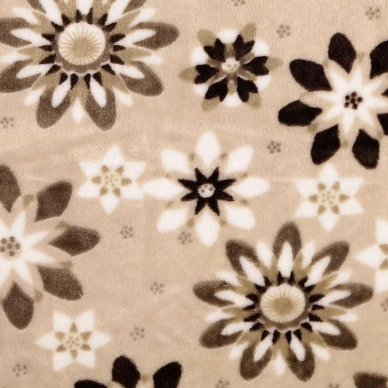 hondenslaapzak - Flowers brownish