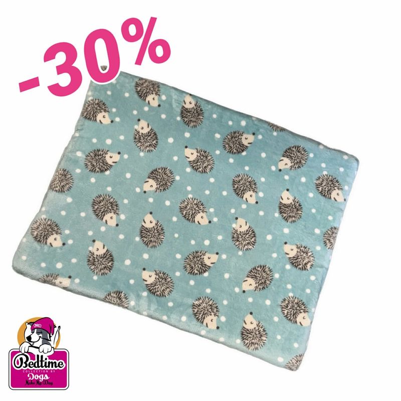 hondenkussen egeltjes blauw