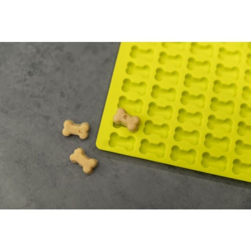 Trixie silicone bakmat - geel botjes 38x28 cm