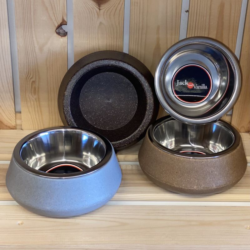 J&amp;V bamboe kom met inox 14 cm