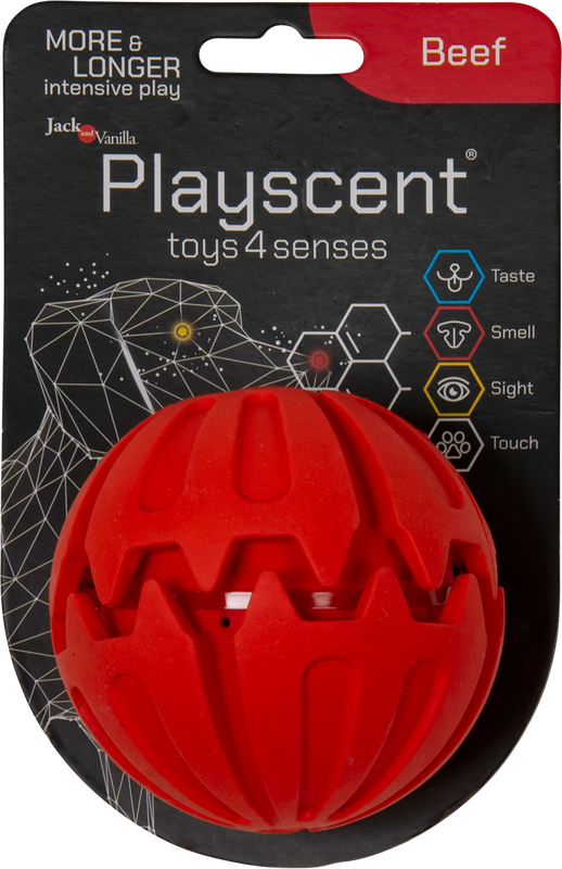 J&amp;V Playscent bal 8 cm rood / beef