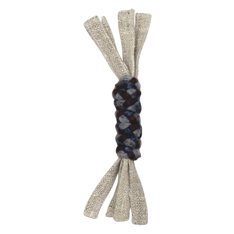 Dharma Dog hemp twist  naturel/grijs 25 cm