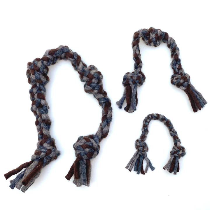 Dharma Dog knot rope naturel/grijs 66 cm