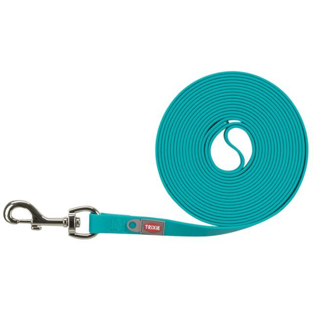 Trixie sleeplijn 5m neon geel / turquoise