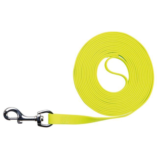 Trixie sleeplijn 5m neon geel / turquoise