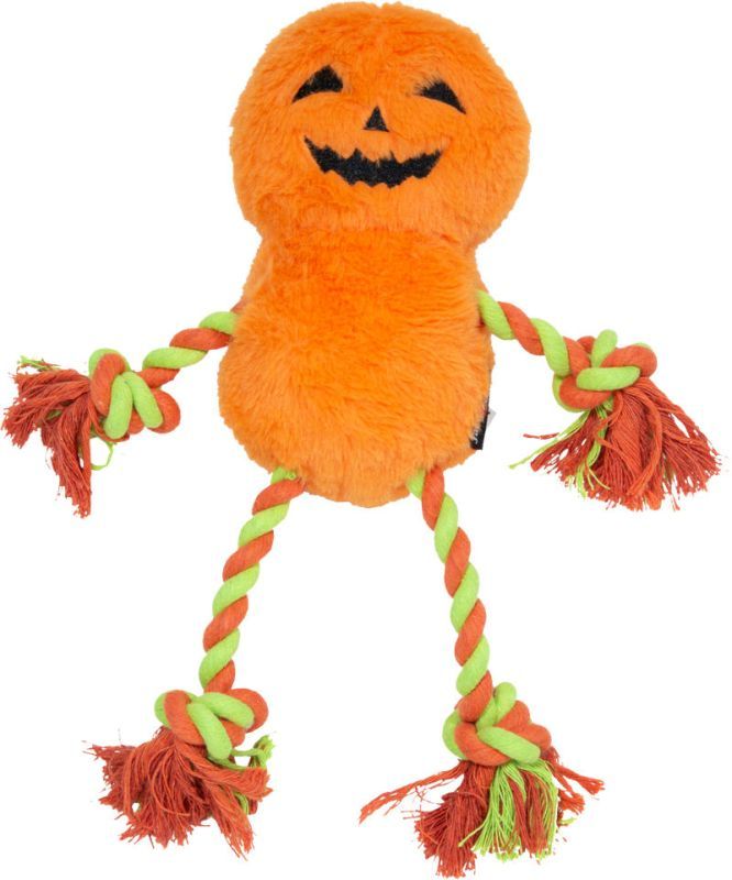 J&amp;V Halloween - pompoen met pieper oranje - 30 cm