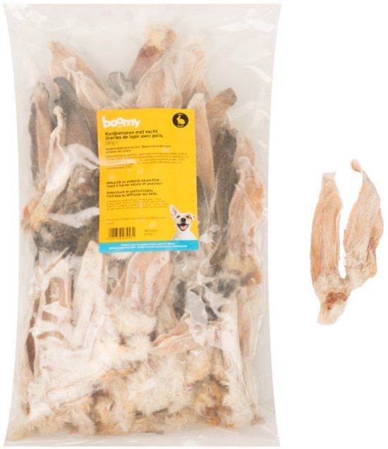 Boomy - konijnenoren met vacht 500 gr