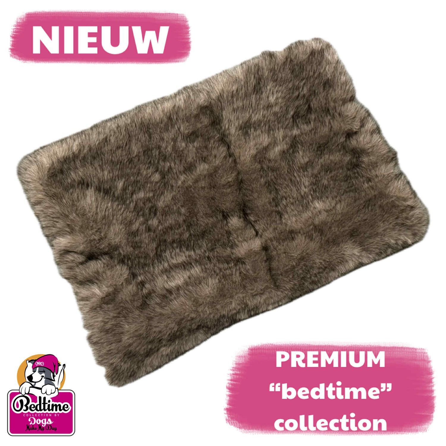 Premium hondenkussen - taupe