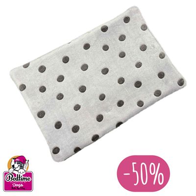 hondenkussen - Lila met paarse bollen