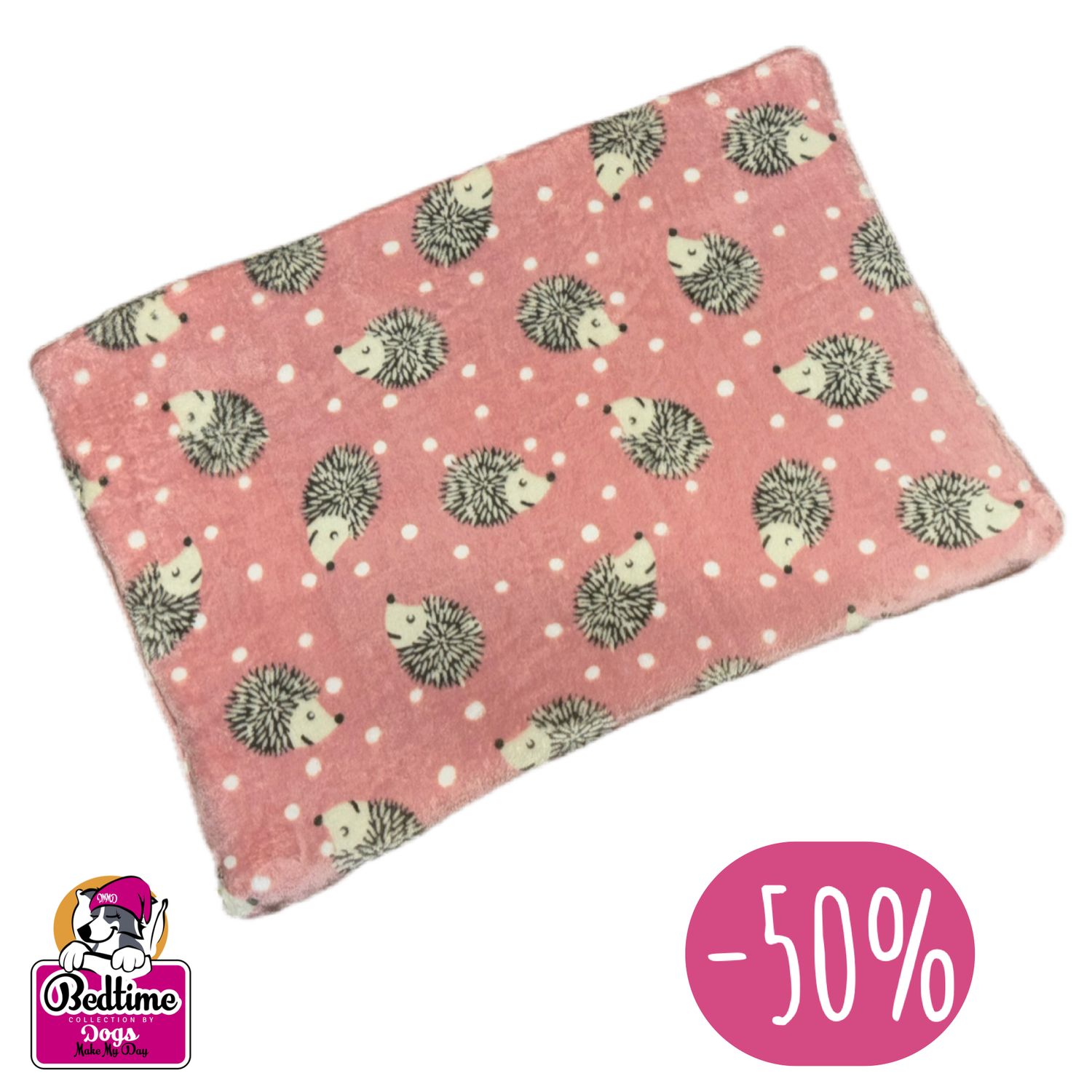 hondenkussen -  Egeltjes roze