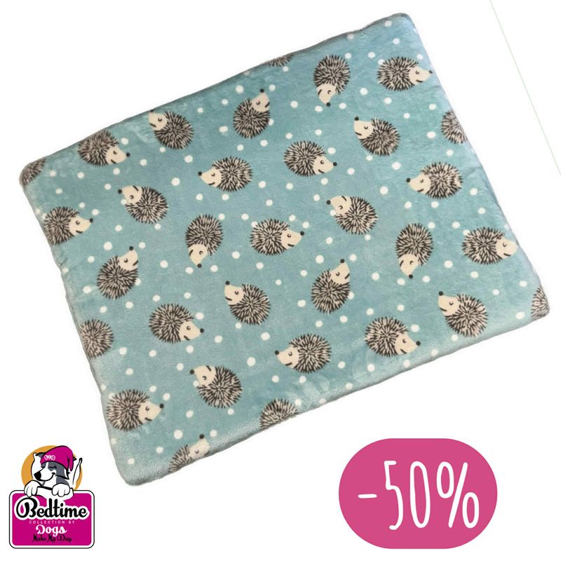 hondenkussen -  Egeltjes blauw